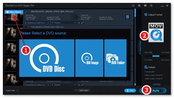 DVD to QuickTime MOV