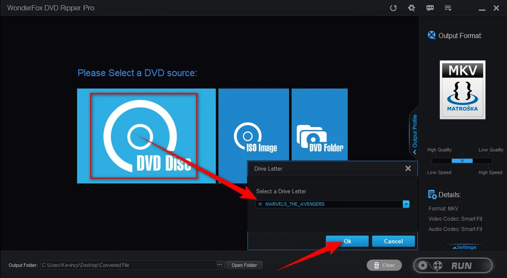 Load DVD Disc to WonderFox DVD Ripper Pro