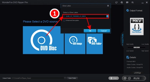 Select the DVD Source