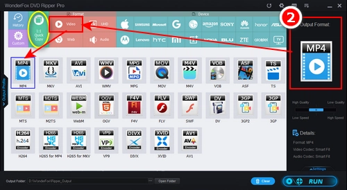 Choose an Output Format 