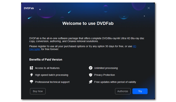 Why DVDFab HD Decrypter Stops Working