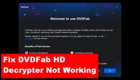DVDFab HD Decrypter Not Working