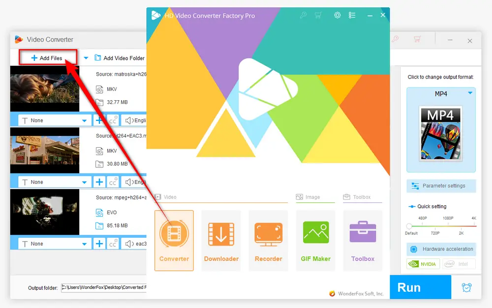 Add Files to EAC3 to AAC Converter