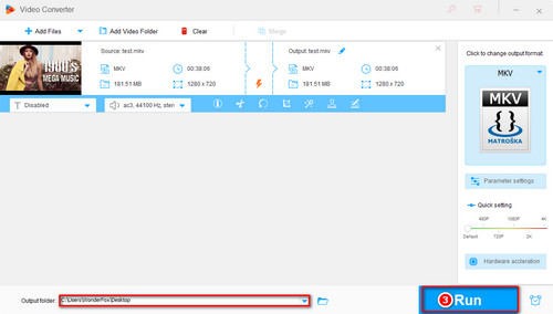 start the EAC3 AC3 conversion process