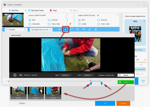 Clip your files with professional video editor