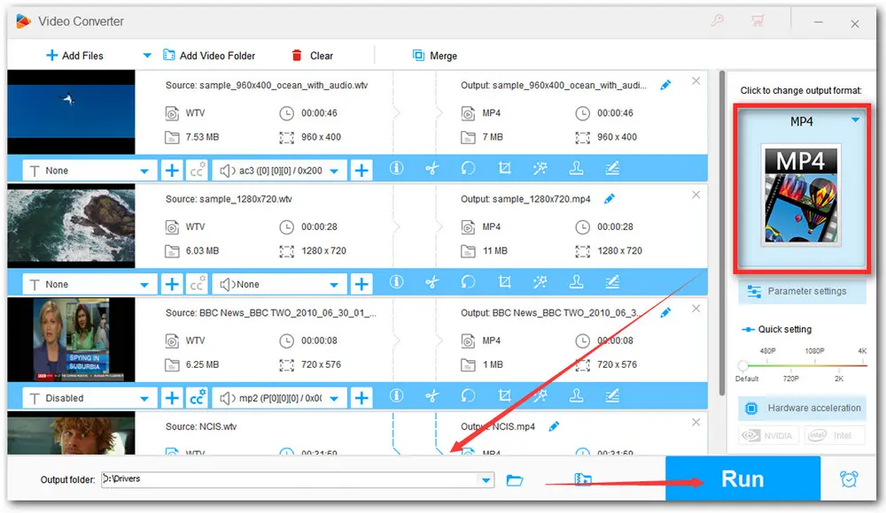 Start WTV Video Editing