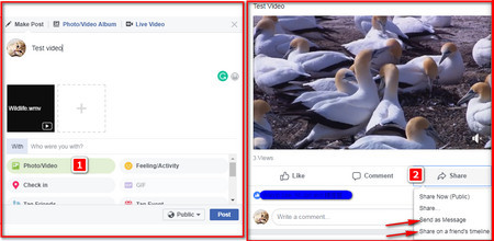 How to Send a Facebook Video
