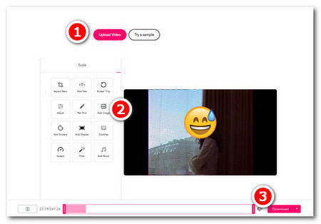 Add Stickers to Video Online