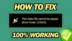 Fix Error Code 224003