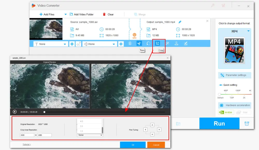 Edit Length and Aspect Ratio for Instagram 