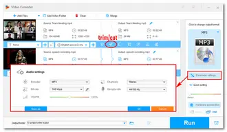 Customize Output Settings