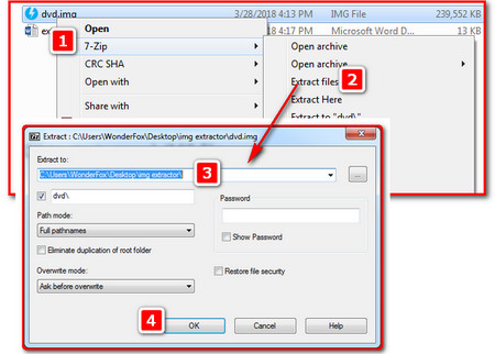 Using 7-Zip as An IMG Extractor