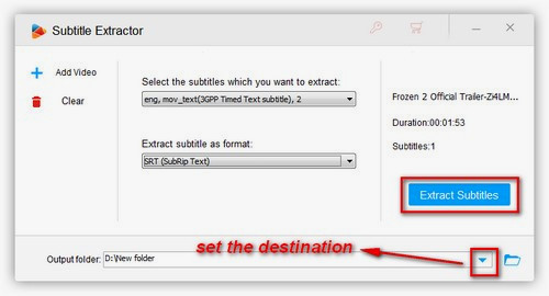 The process for extracting subs from MP4