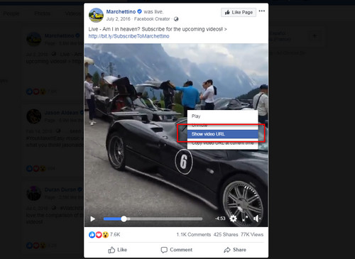 Make GIF from Facebook Video