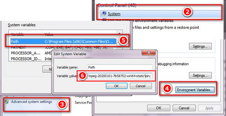 Modify path variables