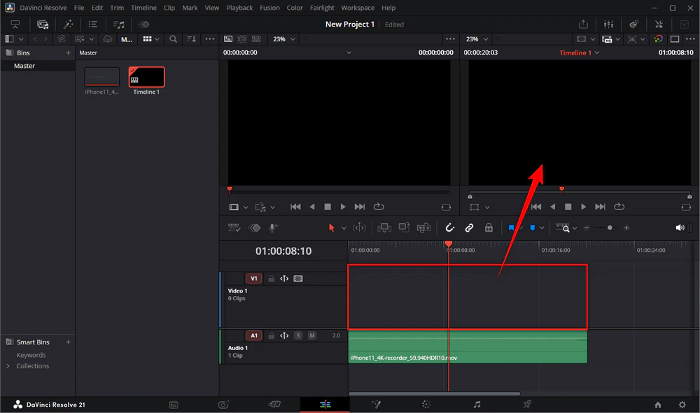 Resolve Imports Audio but Not Video