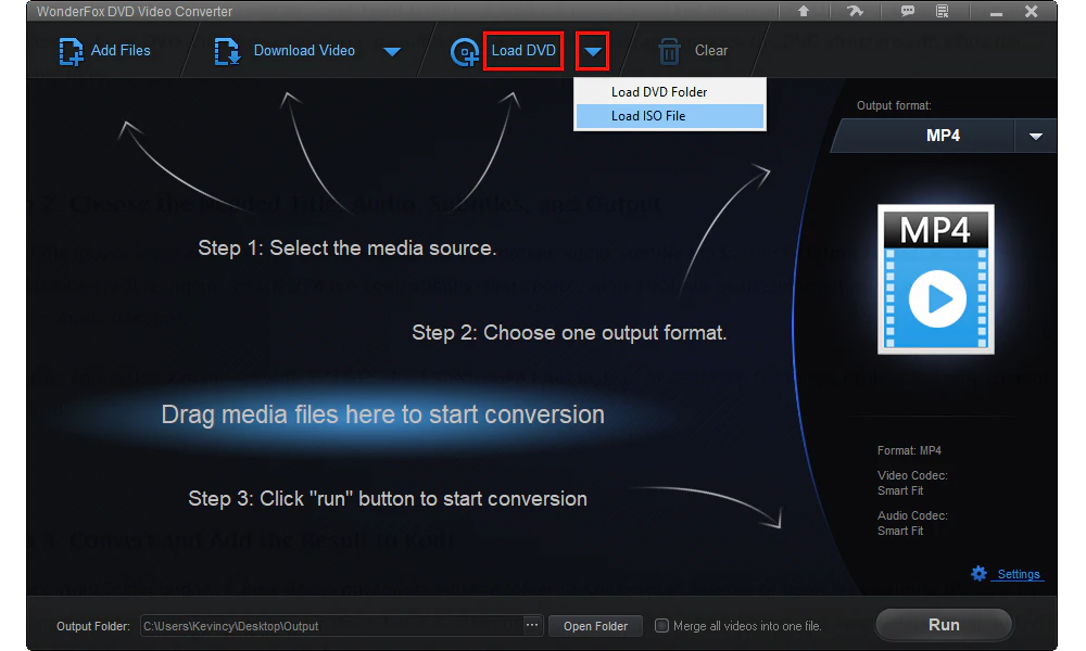 Load the DVD Source