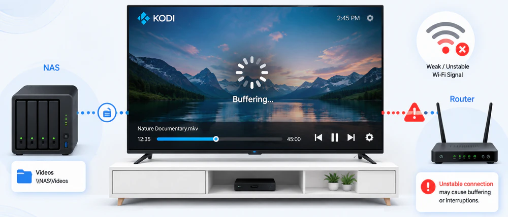 Kodi Video Buffering