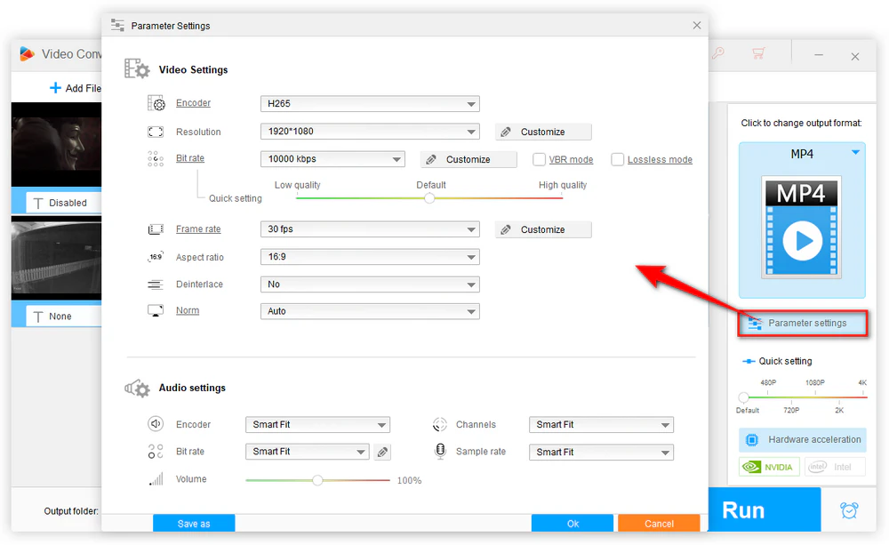 Adjust Video Parameters When Necessary