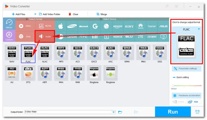 Choose FLAC Profile