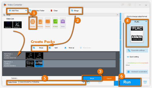 Desktop Merger for FLAC