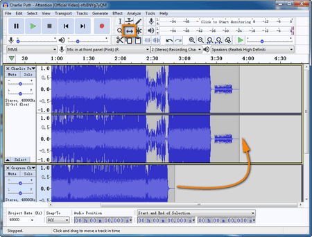 Join FLAC Audio with Free Audacity