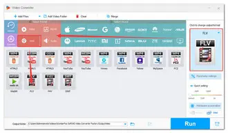 Select FLV as Output Format 