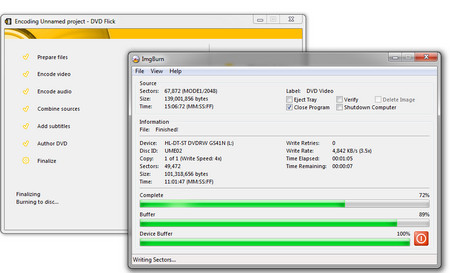 Convert FLV to DVD via Imgburn