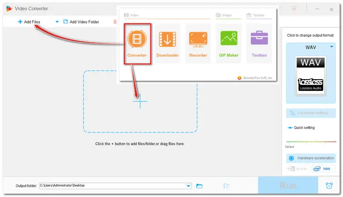 Convert FLV file to WAV