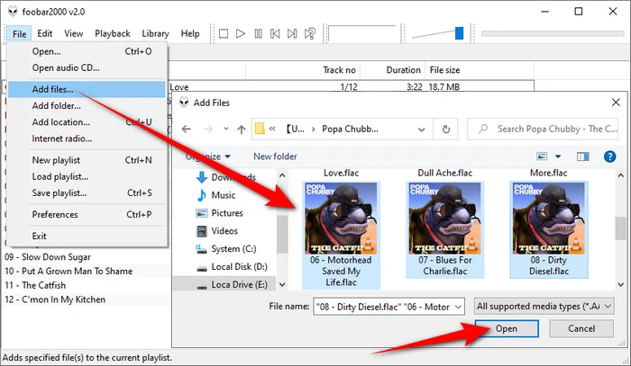 Add FLAC Files to Foobar2000 Converter