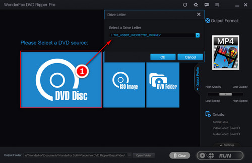 Select a DVD source