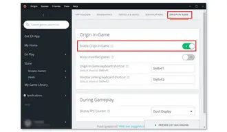 Turn on Origin In-Game