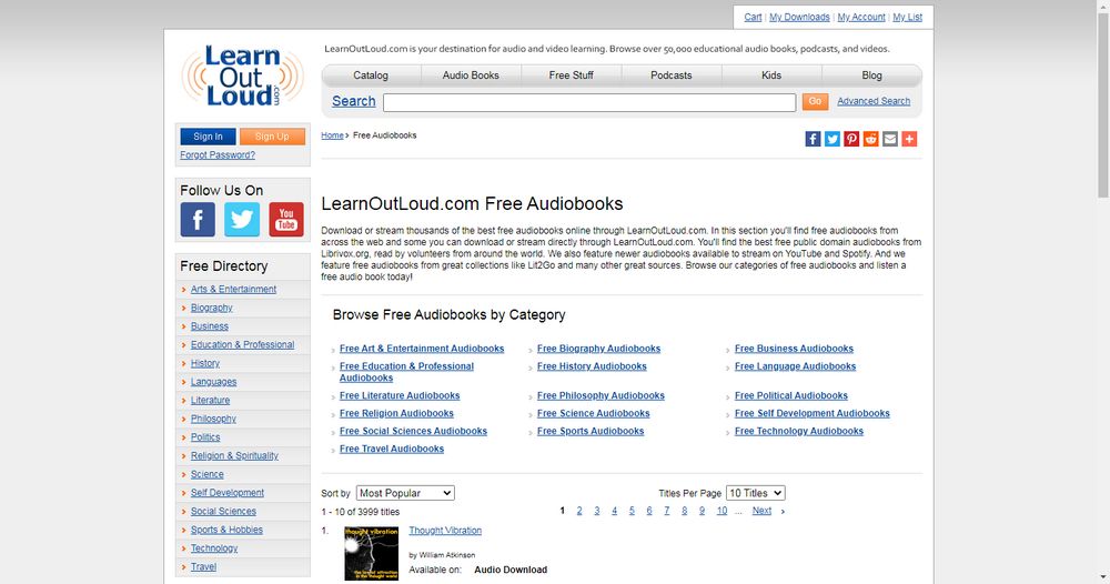 Learn Out Loud Best Place to Download Audiobooks