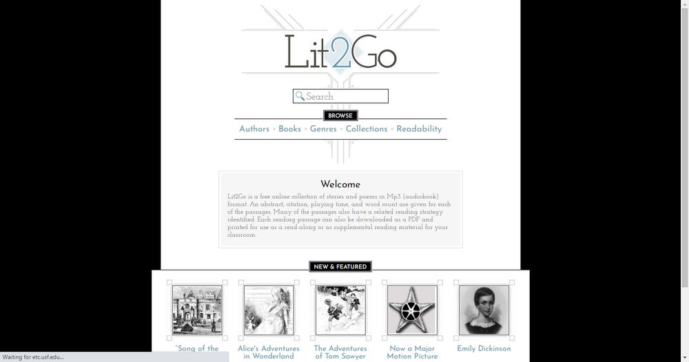 Lit2Go Full Length Audio Books Free