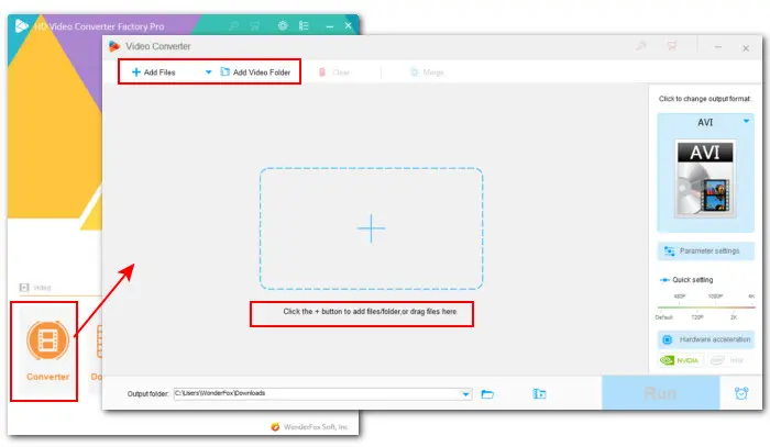 Import File into AVI File to iPhone Converter