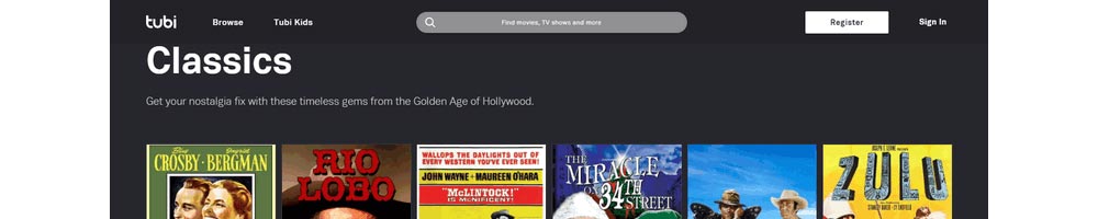 Tubi - Watch Classic Movies Online Free