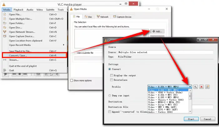 VLC Convert FLV to MP4