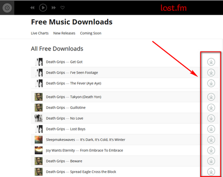 Last.fm is among the Best MP3 Songs Downloads Sites