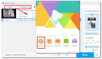 Import Files into MTS to AVI Converter