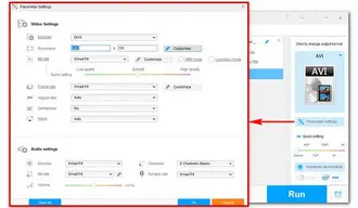 Adjust Output Settings