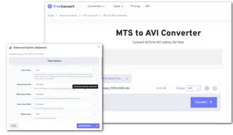 Online Free Convert MTS to AVI