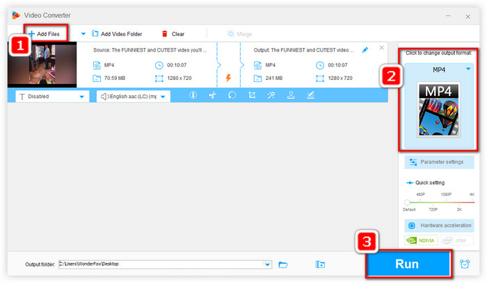 Convert MTS file