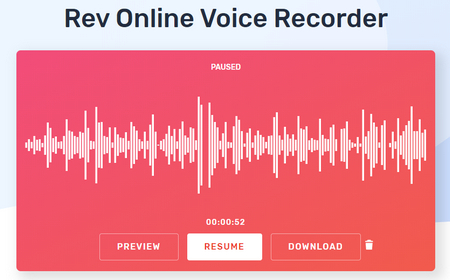 Rev Online Voice Recorder