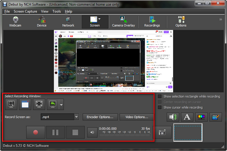 debut video capture and screen recorder software