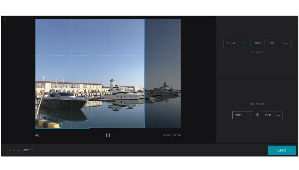 Crop Video Online Free