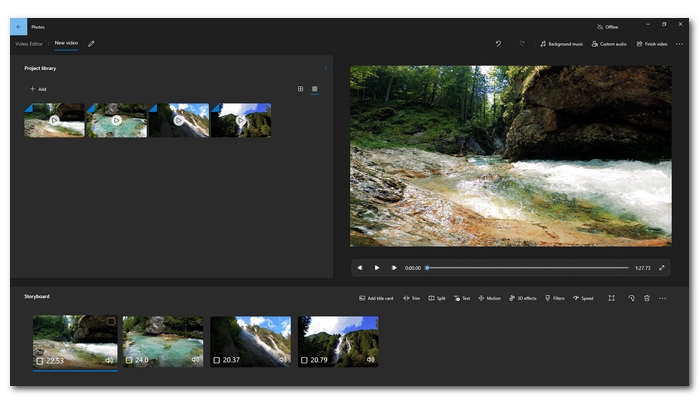 Microsoft’s Video Editor