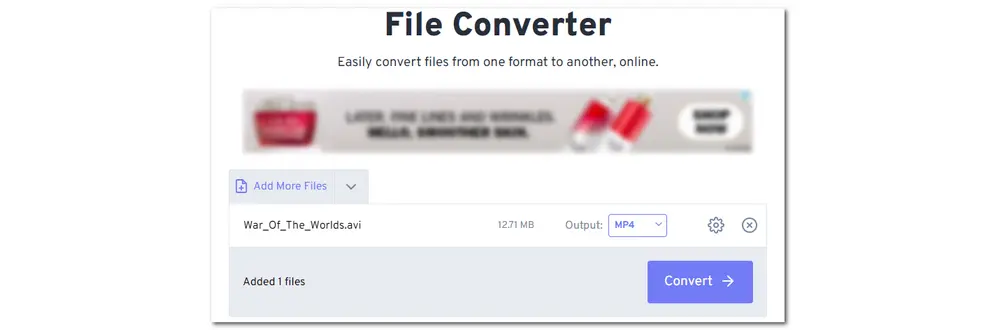 FreeConvert Online WebM Converter