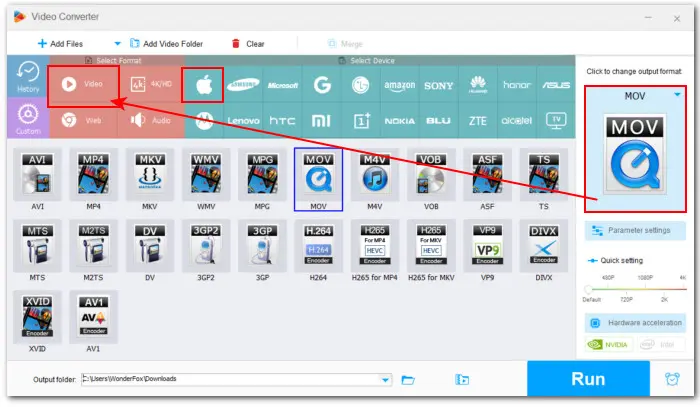 Set iMovie-Friendly Output Format