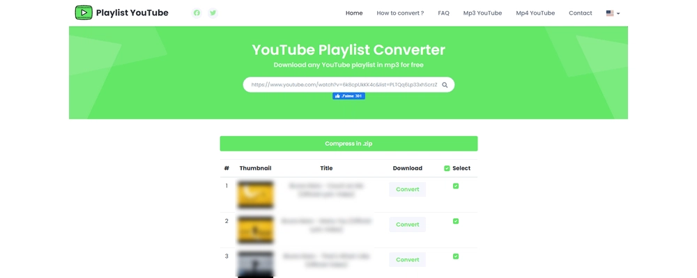 YouTube MP3 Playlist Downloader