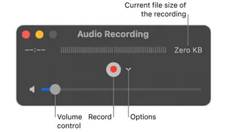 QuickTime Audio Recording